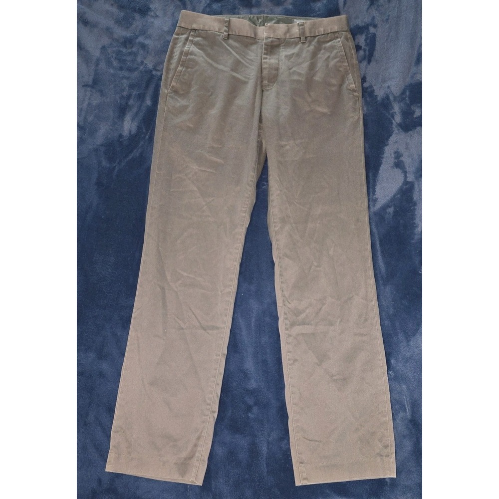 BONOBOS Straight Fit Stretch‎ Cotton Gray Lightweight Daily Chino Pants 30 x 30